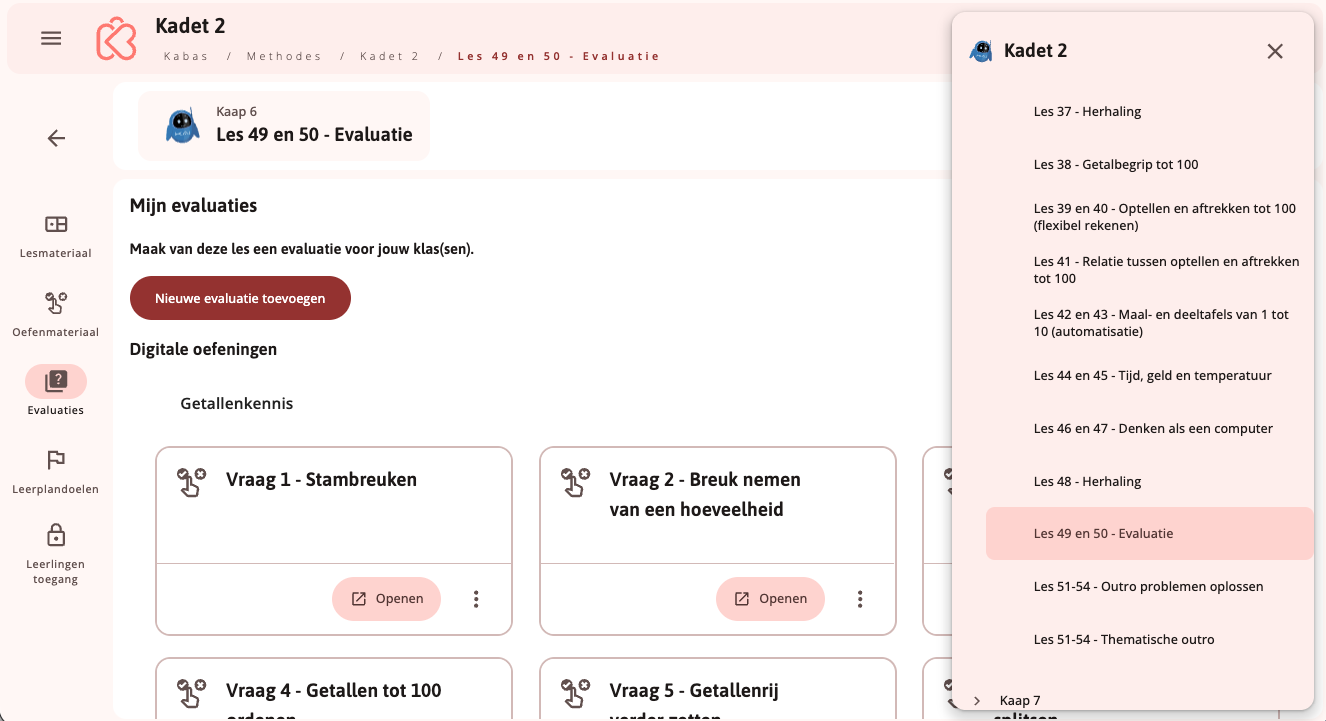 digitale evaluatie