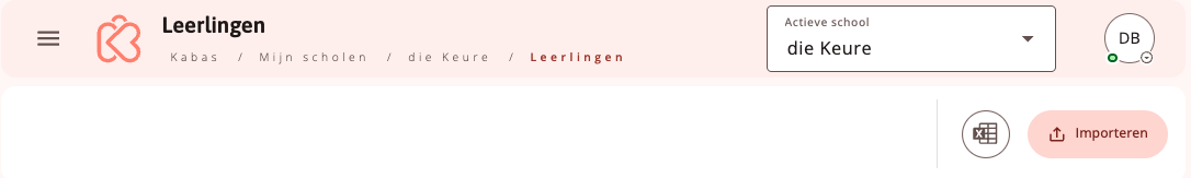 leerlingen importeren